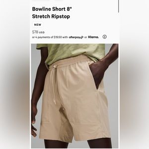 Lululemon 8” Bowline Shorts - Medium